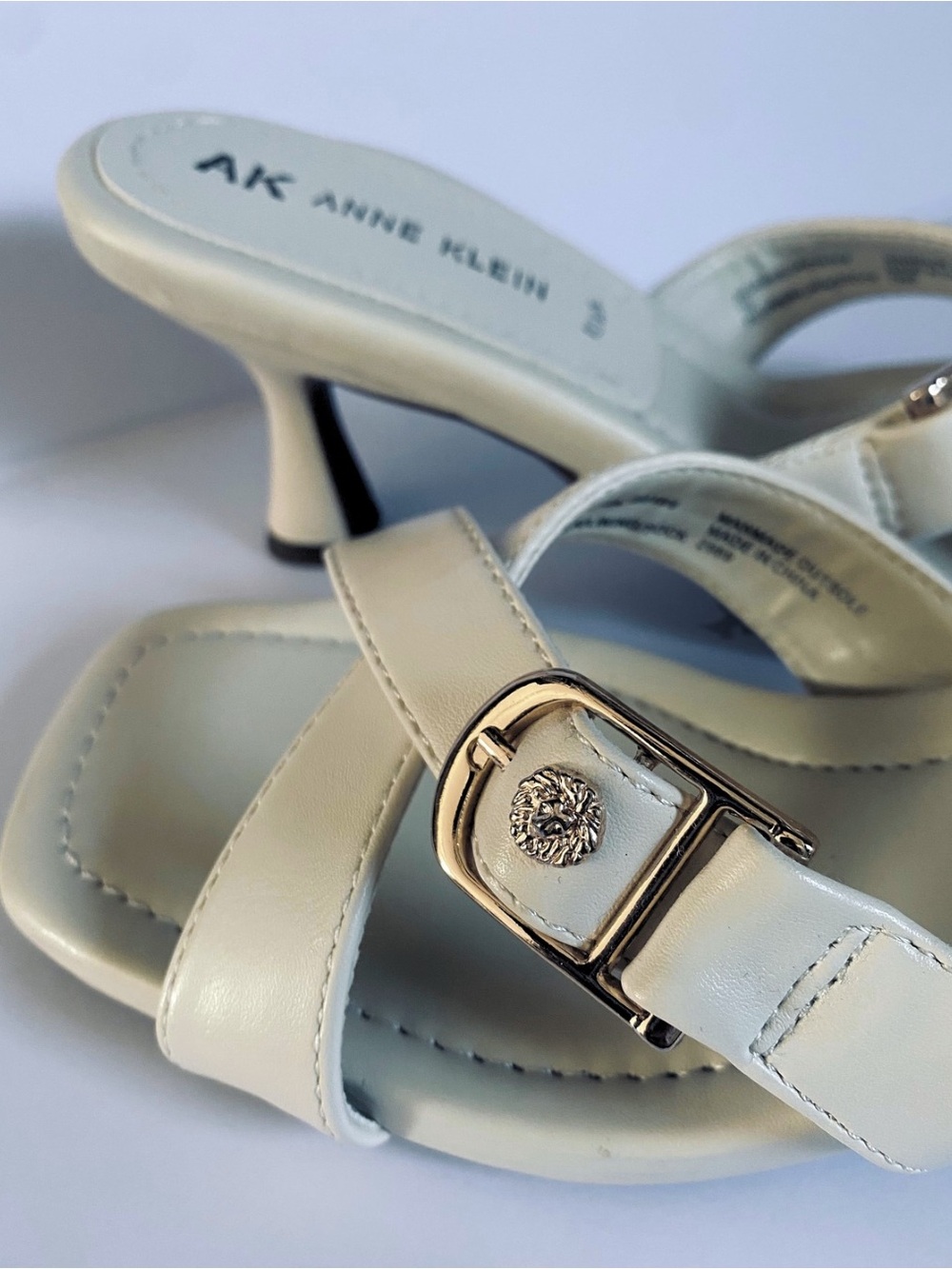 Anne Klein Cream Jassie Slide Sandal Size 7M - Picture 5 of 10